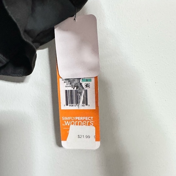 Warner’s Bra Bralette Mesh Black Straps Wireless Small 3509 - Picture 11 of 13